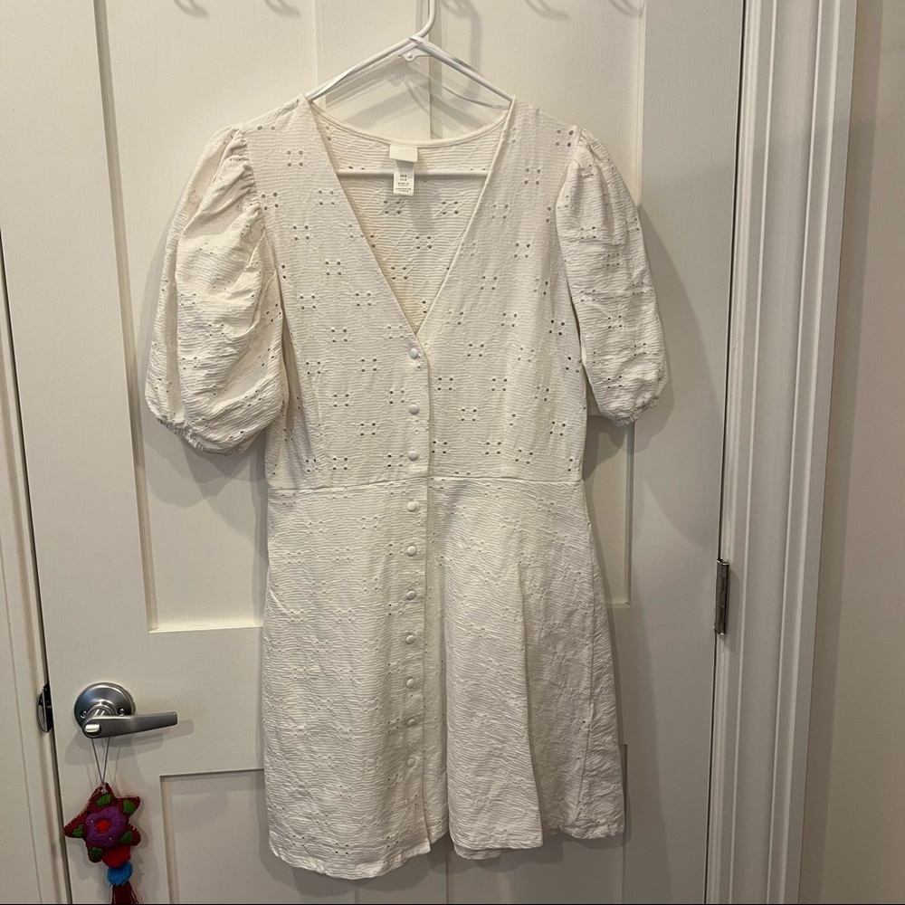 H&M white dress